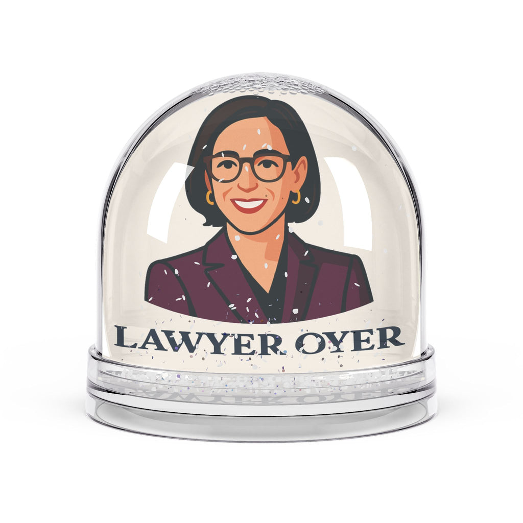 Lawyer Oyer Personalized Snow Globe — Gift for Lawyers, Legal Office Décor