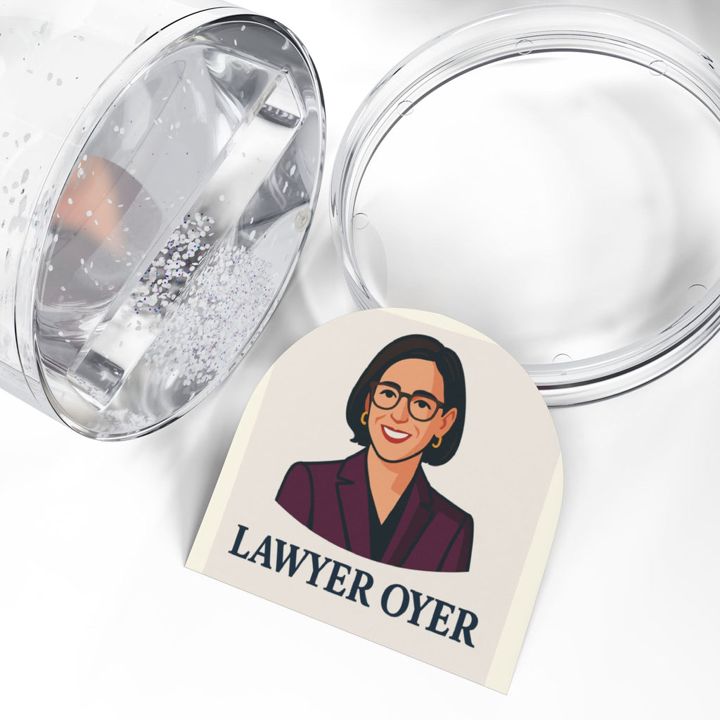 Lawyer Oyer Personalized Snow Globe — Gift for Lawyers, Legal Office Décor