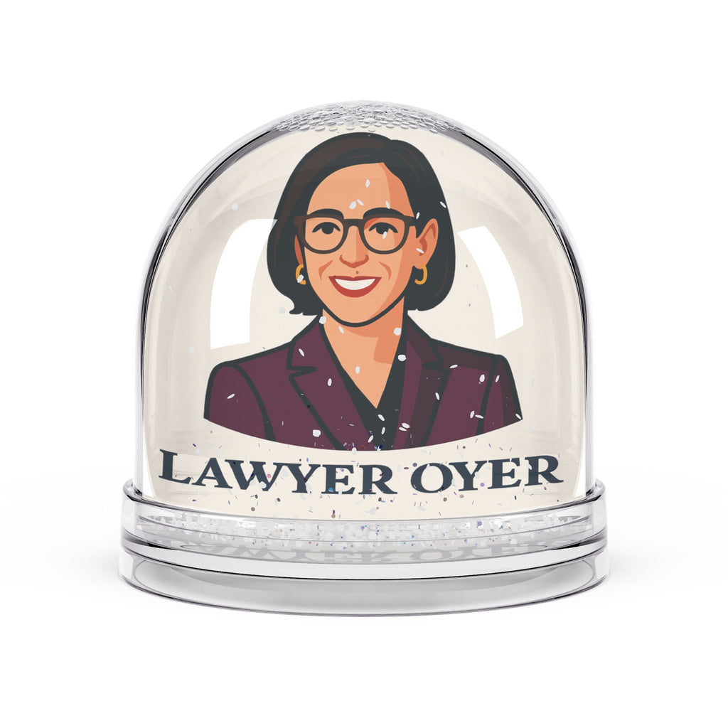 Lawyer Oyer Personalized Snow Globe — Gift for Lawyers, Legal Office Décor